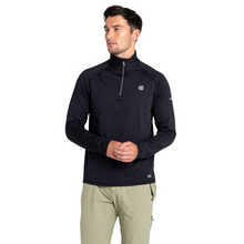 Load image into Gallery viewer, Dare 2B Men's Fuse Up II Core Stretch UPF50 Quarter Zip Fleece Top (Black)