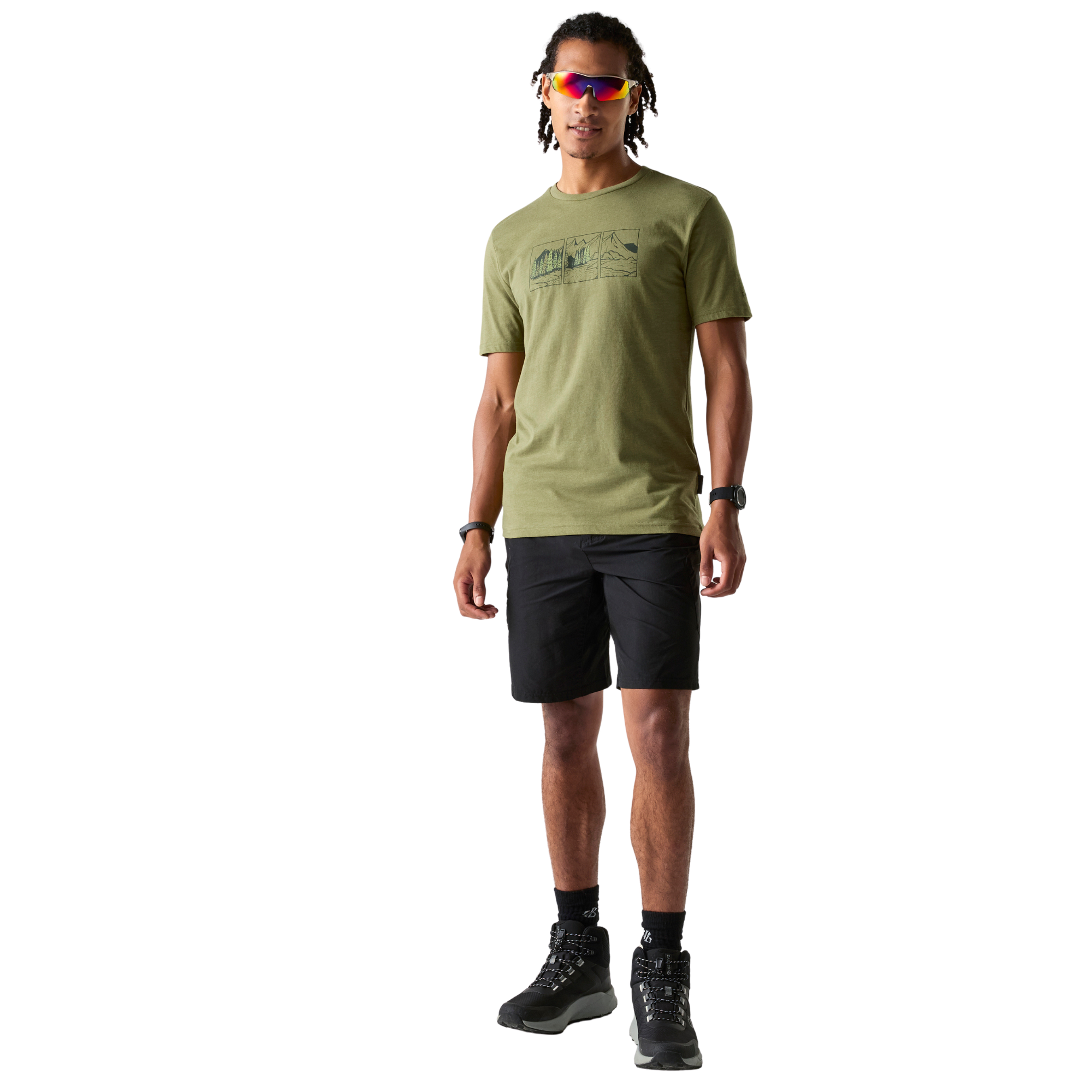 Dare 2B Men's Movement III UPF50 Short Sleeve Technical Tee (Nephrite Green Solid)