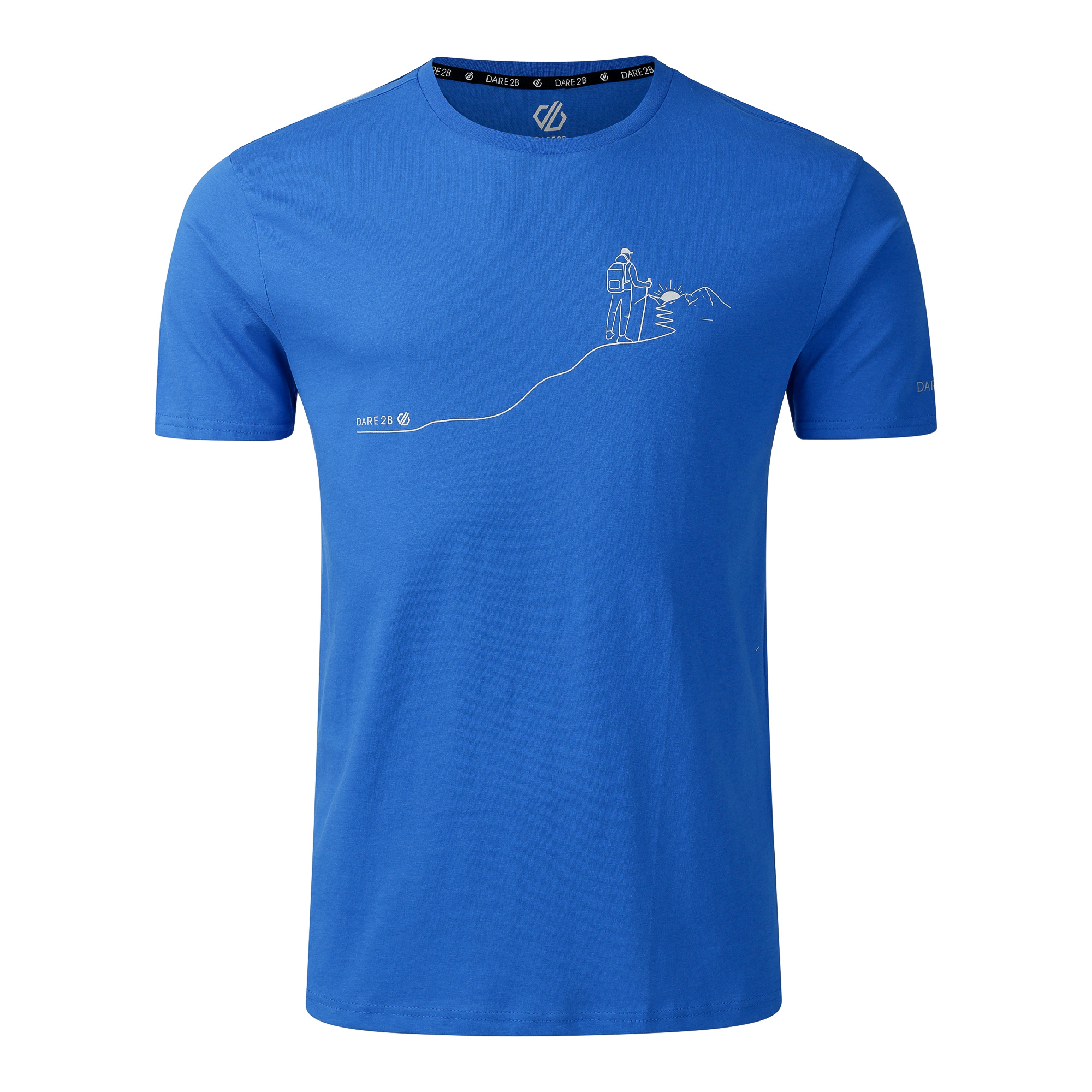 Dare 2B Men's Movement III UPF50 Short Sleeve Technical Tee (Oxford Blue)