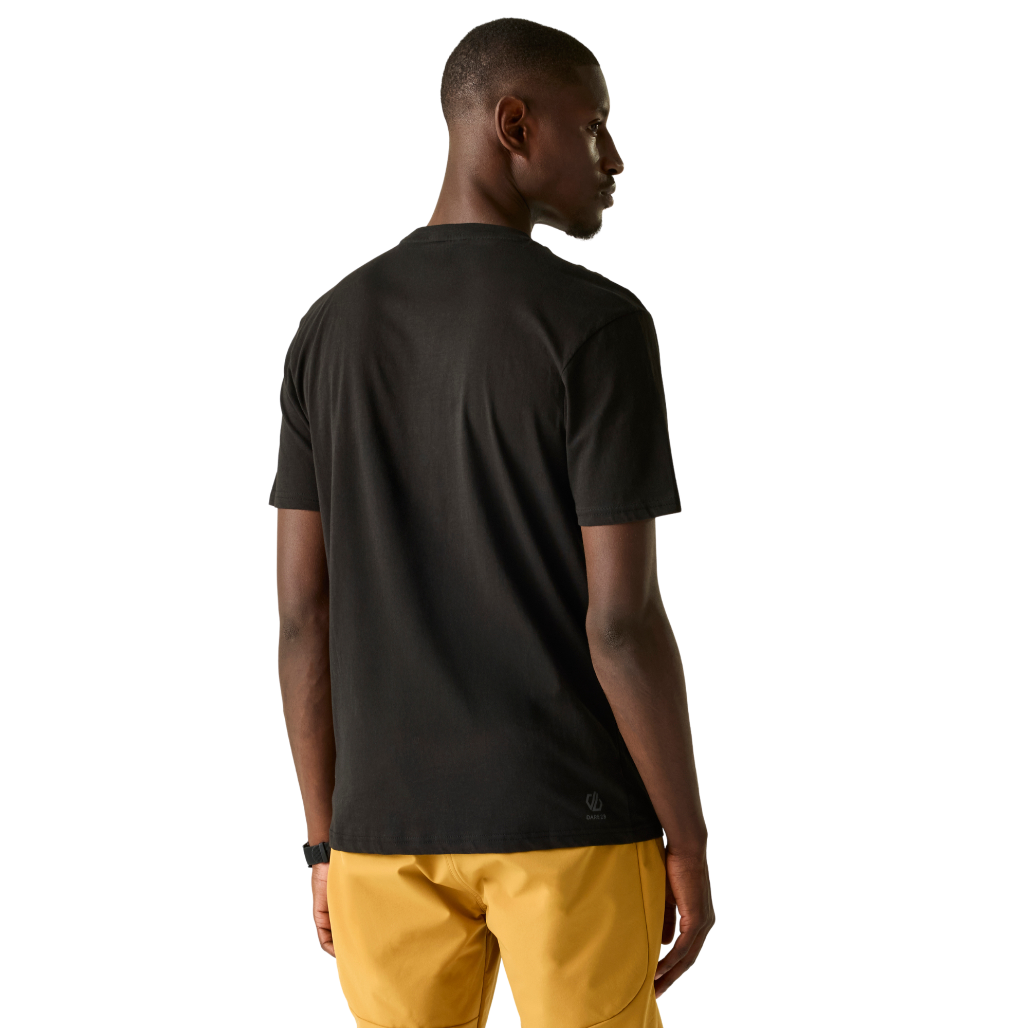 Dare 2B Men's Movement III UPF50 Short Sleeve Technical Tee (Black/Black)