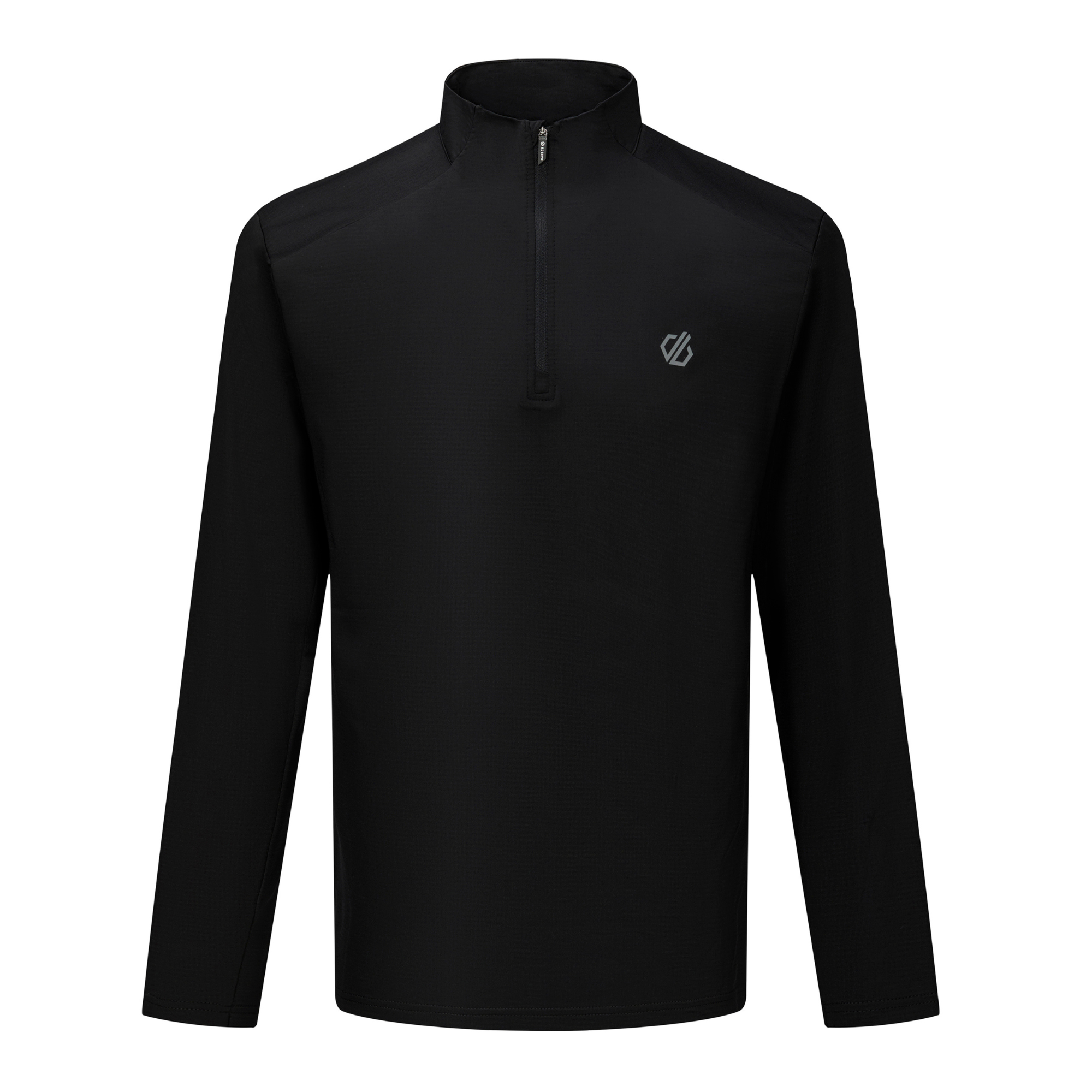 Dare 2B Men's Power Up IV Jersey UPF50 Quarter Zip Fleece Top (Black)