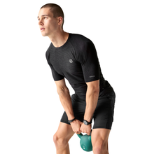 Load image into Gallery viewer, Dare 2B Men's Power Up Short Sleeve Technical Tee (Black Marl)