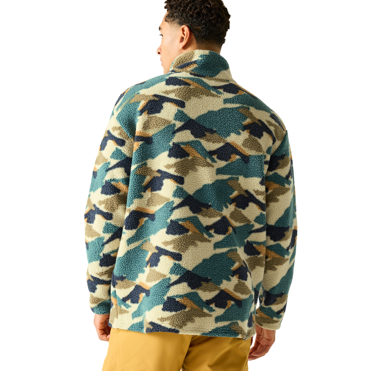 Dare 2B Men's Printed Half Snap Fleece Top Mediterranea Mountain Print ZEV DMA778