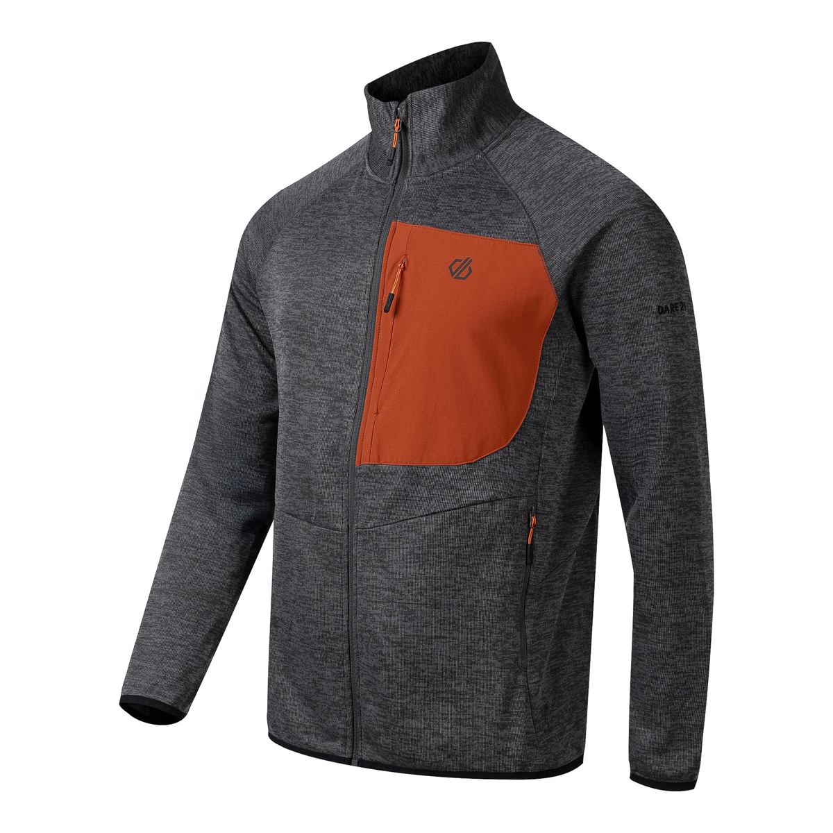 Dare 2B Men's Torrek II UPF50 Full Zip Fleece (Magnet/Arabian Spice)
