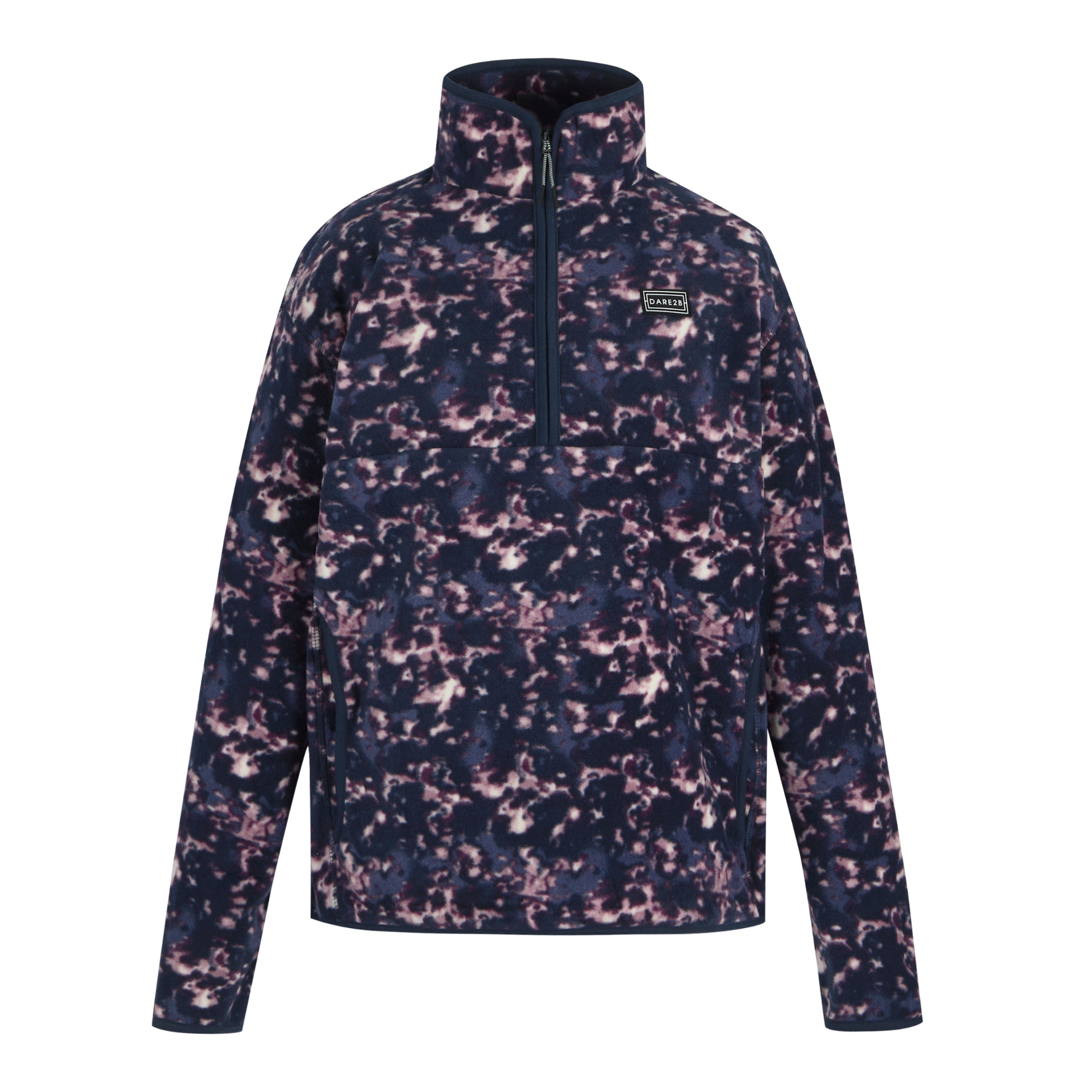Dare 2B Women's Amble Half Zip Fleece (Navy Ink Print)