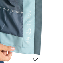 Load image into Gallery viewer, Dare 2B Women's Diverging Waterproof Jacket (Element Grey/Aquifer)