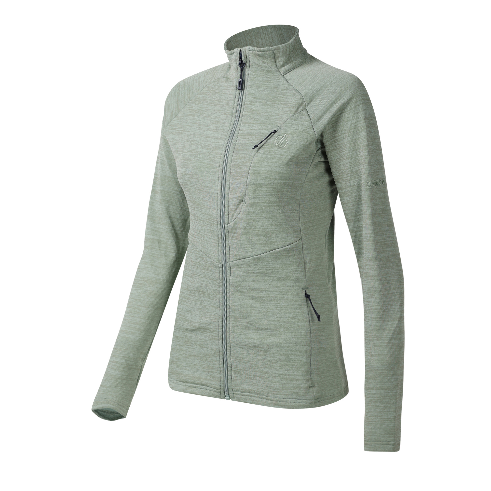 Dare 2B Women's Emerging III UPF50 Midlayer Full Zip Fleece (Glacier Green)
