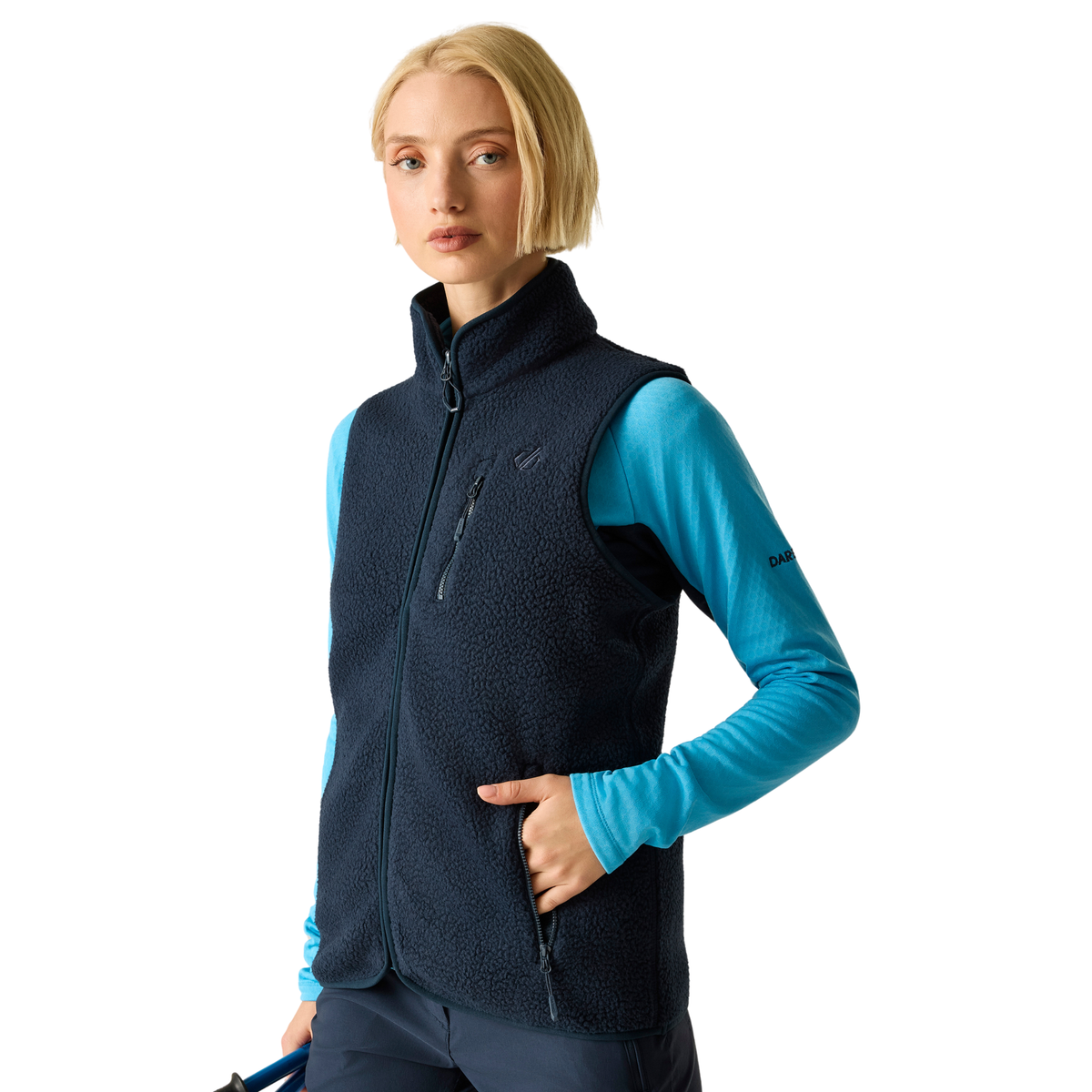 Dare 2B Women's Excursion UPF50 Fleece Body Warmer Navy 540 DWA765