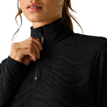 Load image into Gallery viewer, Dare 2B Women's Glamorize III Quilted Midlayer Quarter Zip Fleece Top (Black)