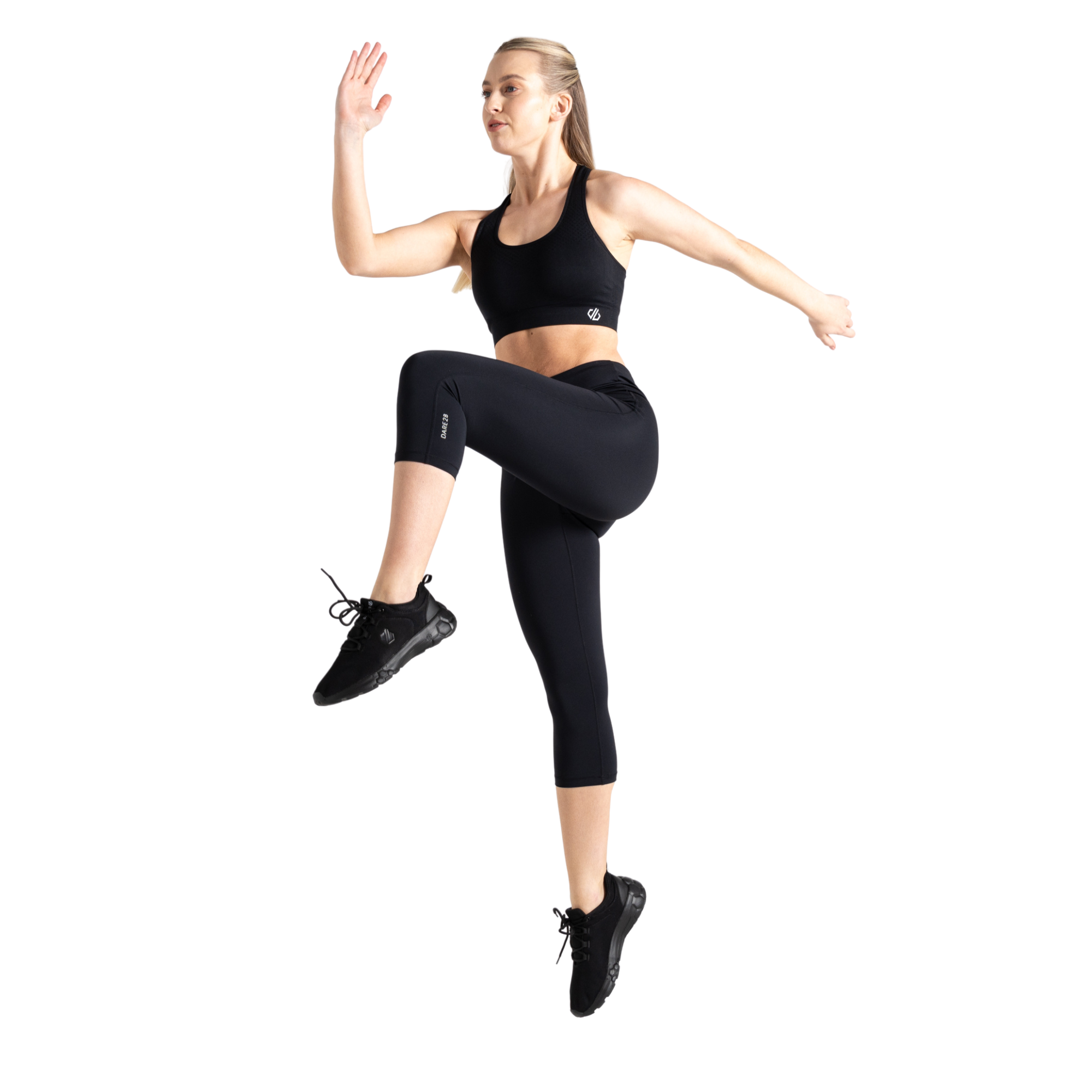 Dare 2B Women's Influential UPF50 3/4 Leggings (Black)