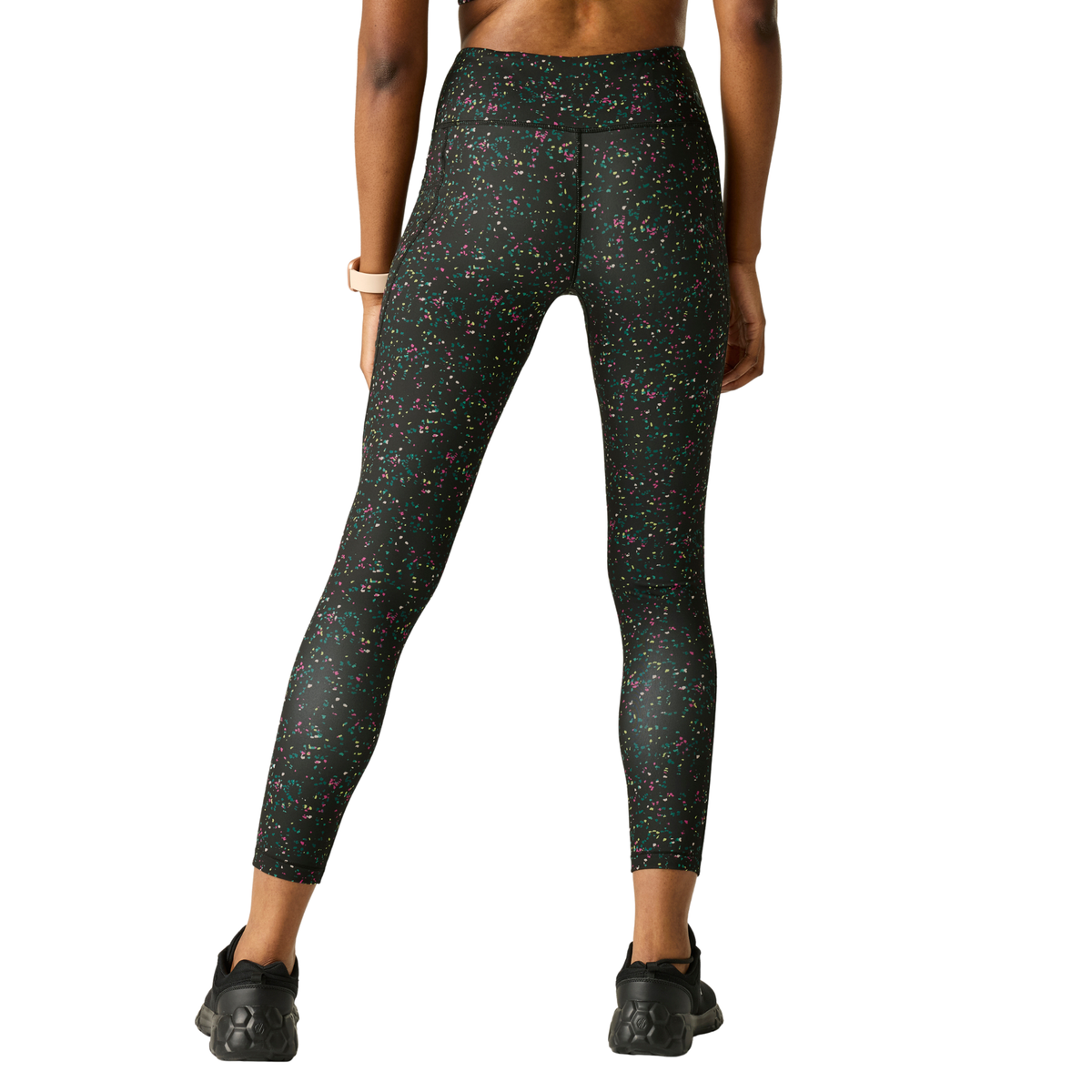 Dare 2B Women's Influential II UPF50 Leggings Black Speckle Print ZF4 DWJ612