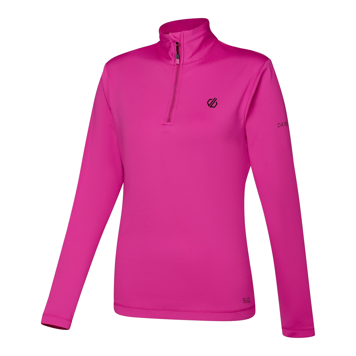 Dare 2B Women's Lowline II Stretch Quarter Zip Fleece Top Extreme Pink ZXP DWL452