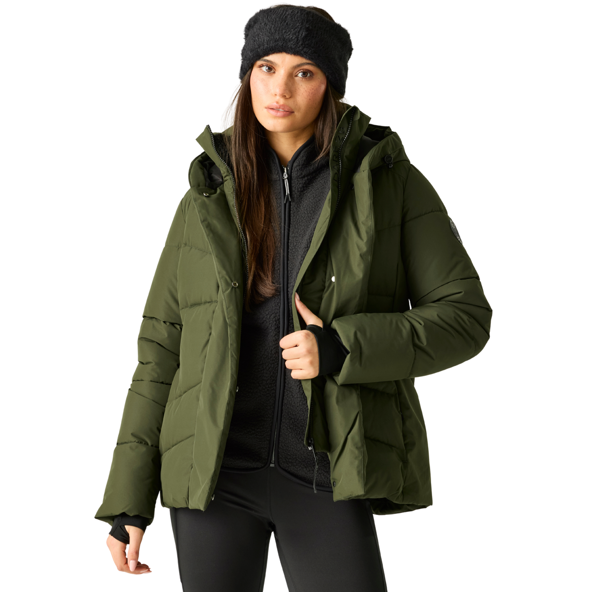 Dare 2B Women's Lustre Waterproof Insulated Jacket (Dark Khaki)