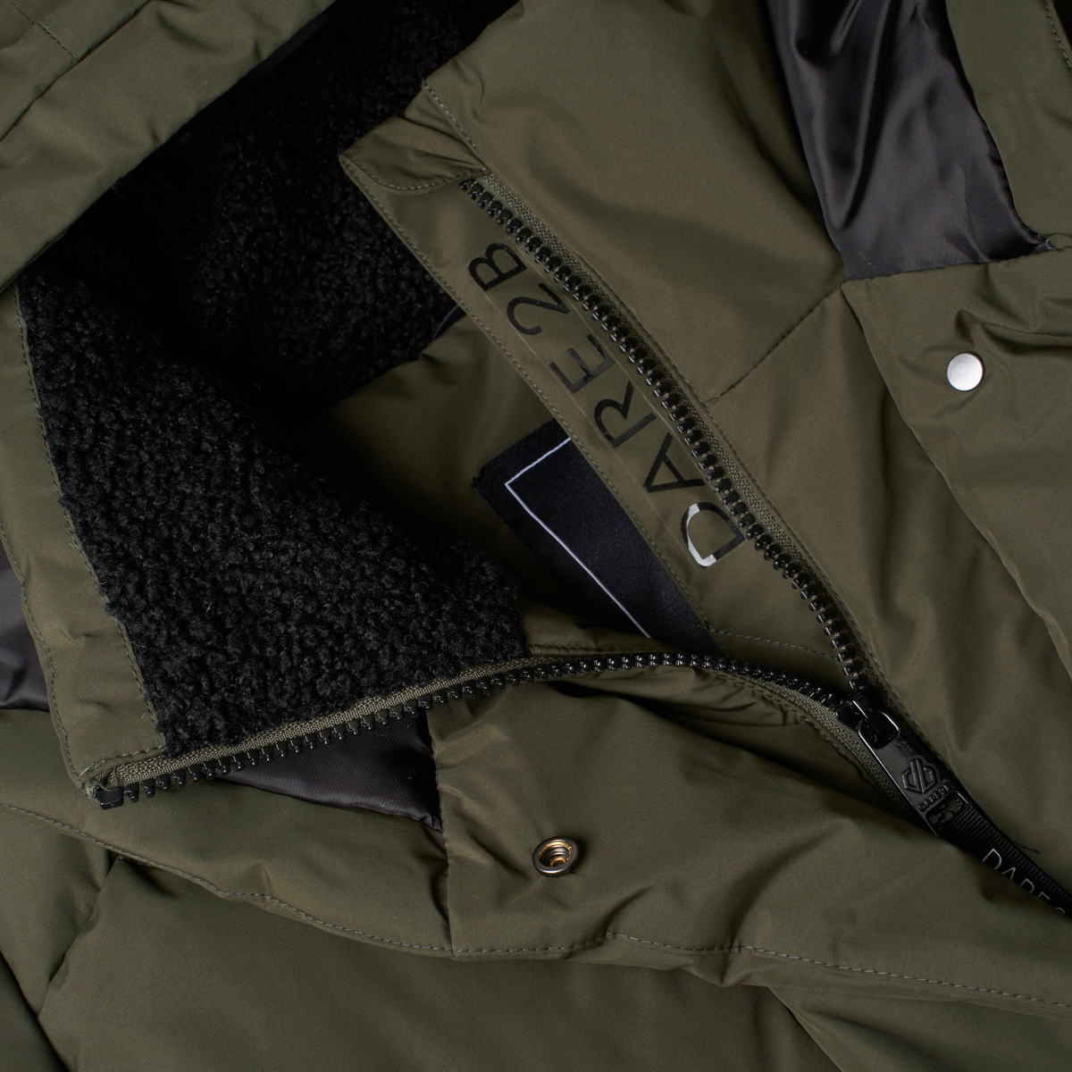 Dare 2B Women's Lustre Waterproof Insulated Jacket (Dark Khaki)