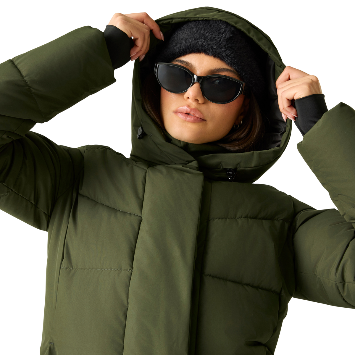 Dare 2B Women's Lustre Waterproof Insulated Jacket (Dark Khaki)