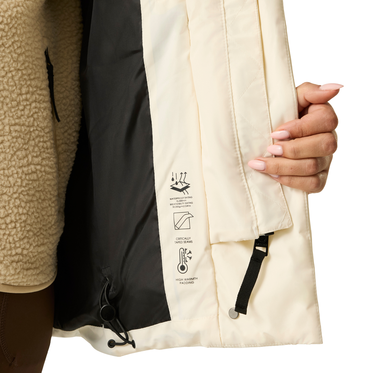 Dare 2B Women's Lustre Waterproof Insulated Jacket (Egret)