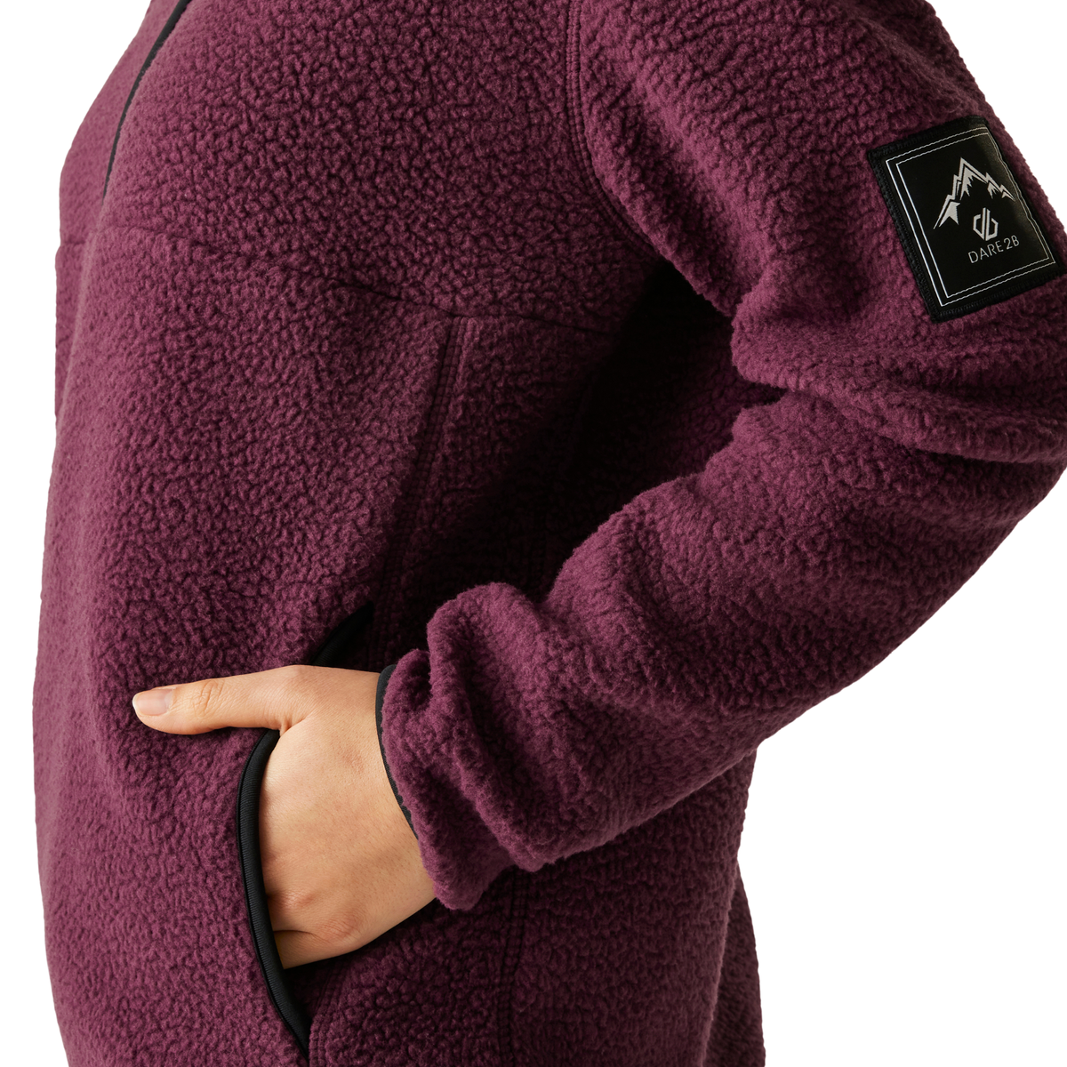 Dare 2B Women's Slide Out Half Zip Fleece Top (Fig)