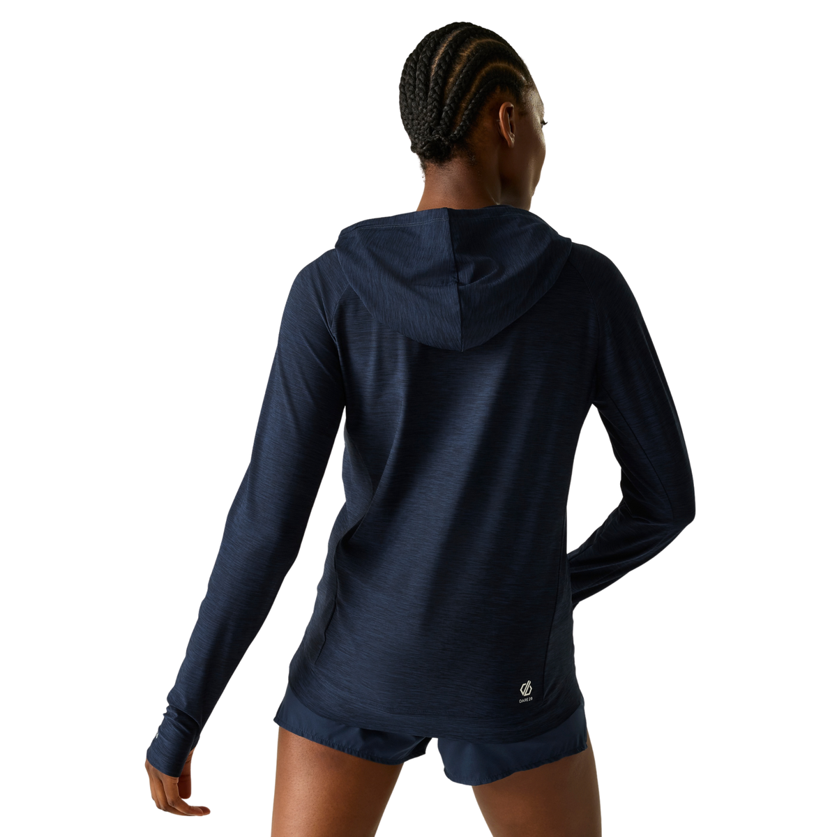 Dare 2B Women's Sprint City UPF50 Lightweight Hoody Technical Top Navy 540 DWT456