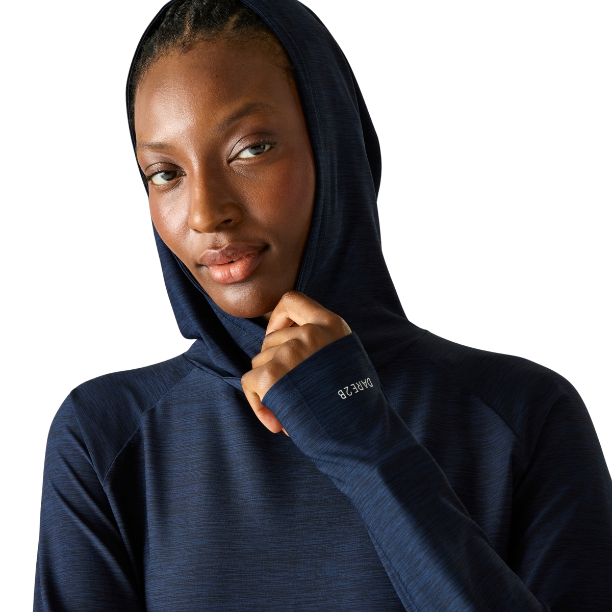 Dare 2B Women's Sprint City UPF50 Lightweight Hoody Technical Top Navy 540 DWT456