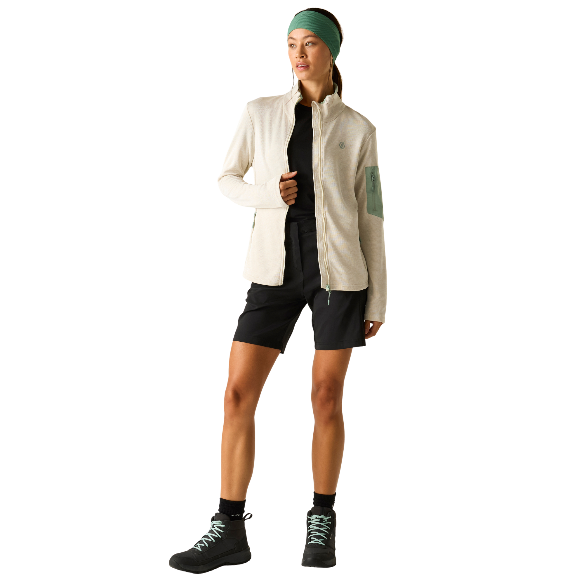 Dare 2B Women's Torrek II UPF50 Full Zip Fleece (Almond Milk)