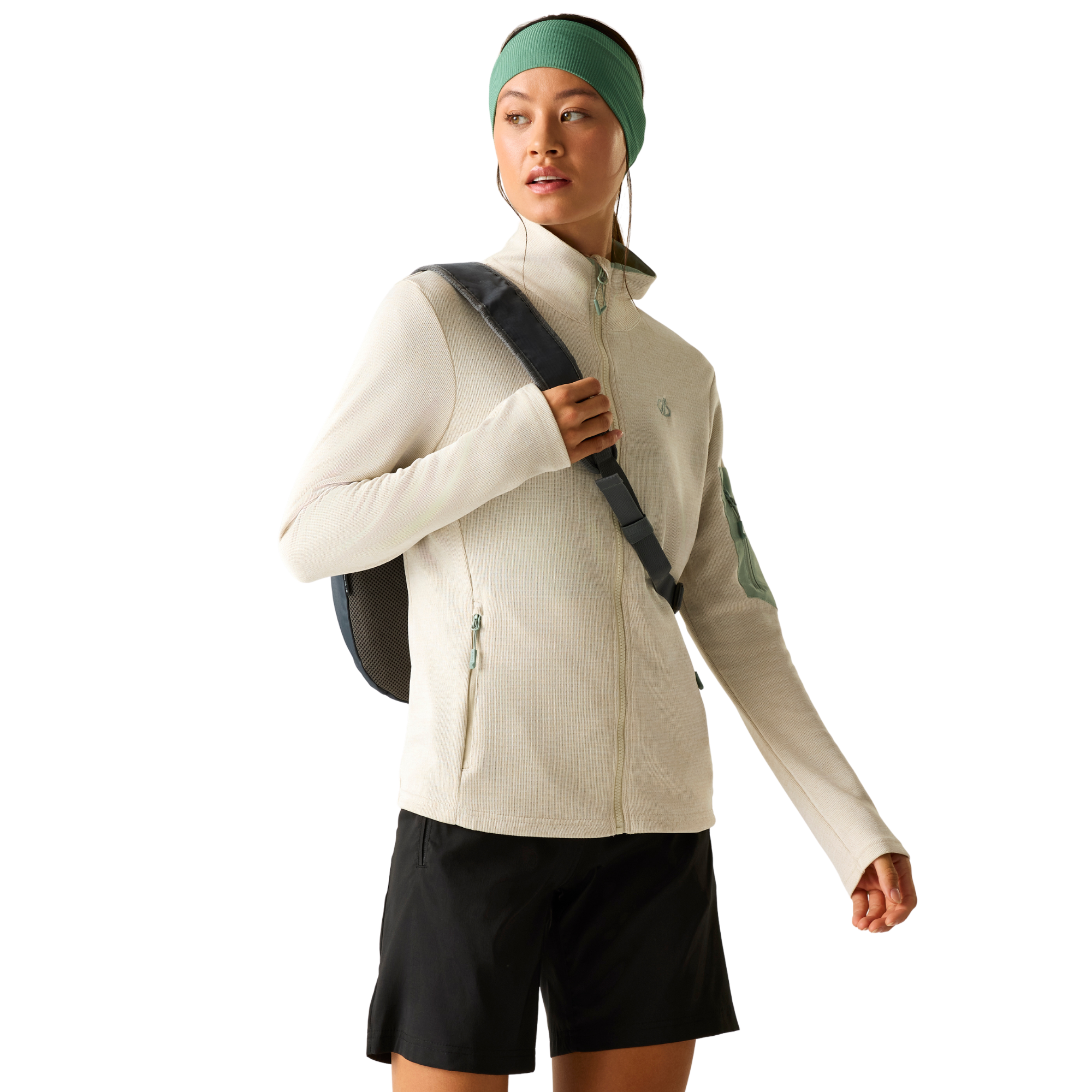 Dare 2B Women's Torrek II UPF50 Full Zip Fleece (Almond Milk)
