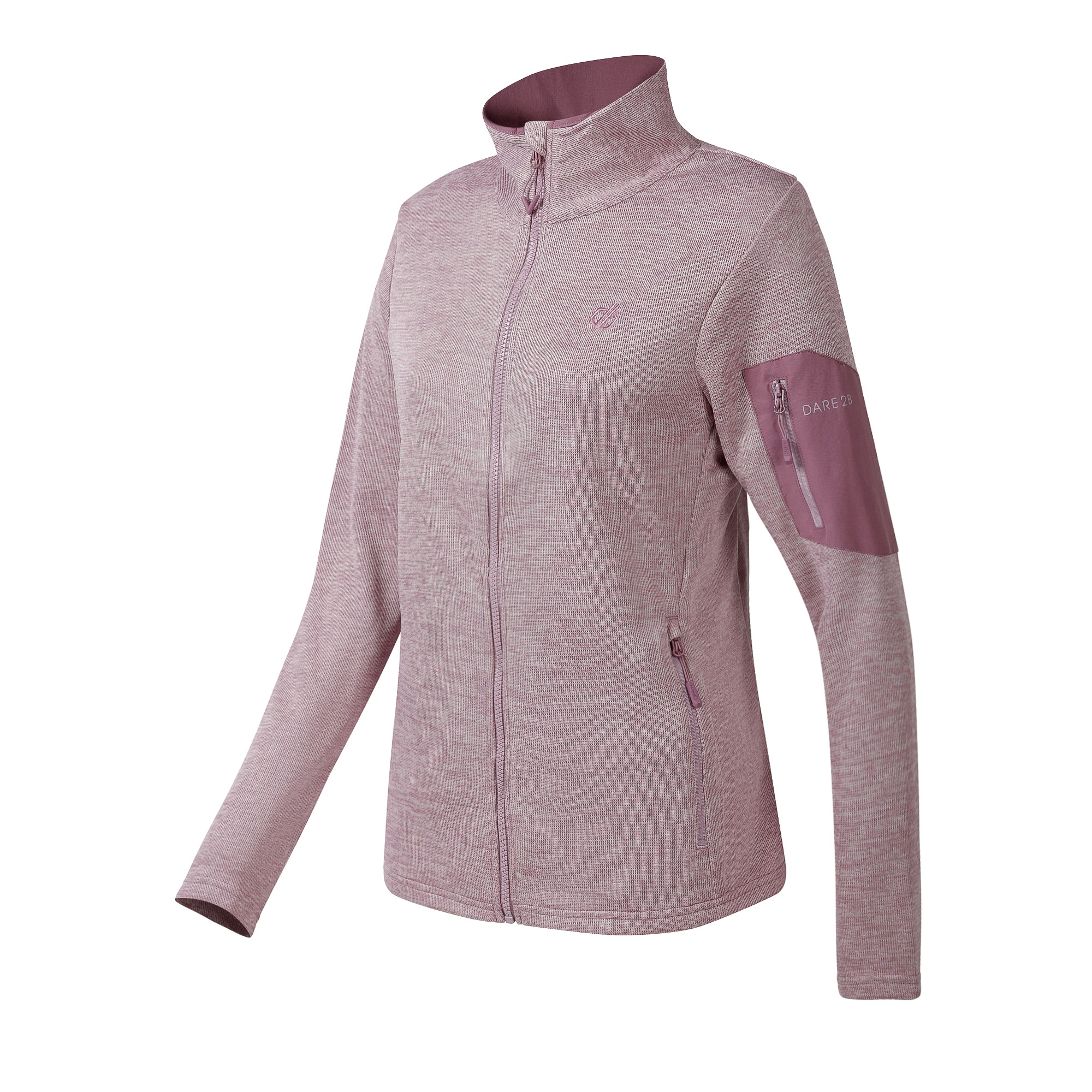 Dare 2B Women's Torrek II UPF50 Full Zip Fleece (Mauve Shadow)