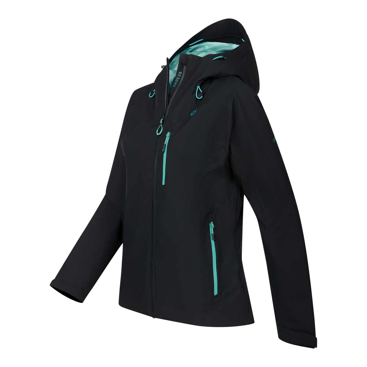 Dare 2B Women's Torrek III Waterproof Jacket Black Teal 1ED DWW603