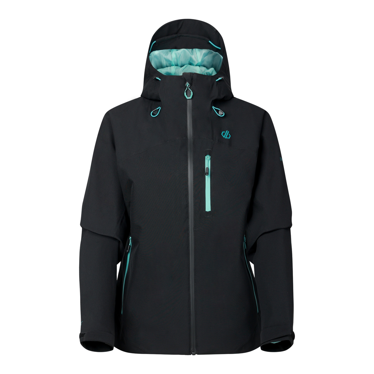 Dare 2B Women's Torrek III Waterproof Jacket Black Teal 1ED DWW603