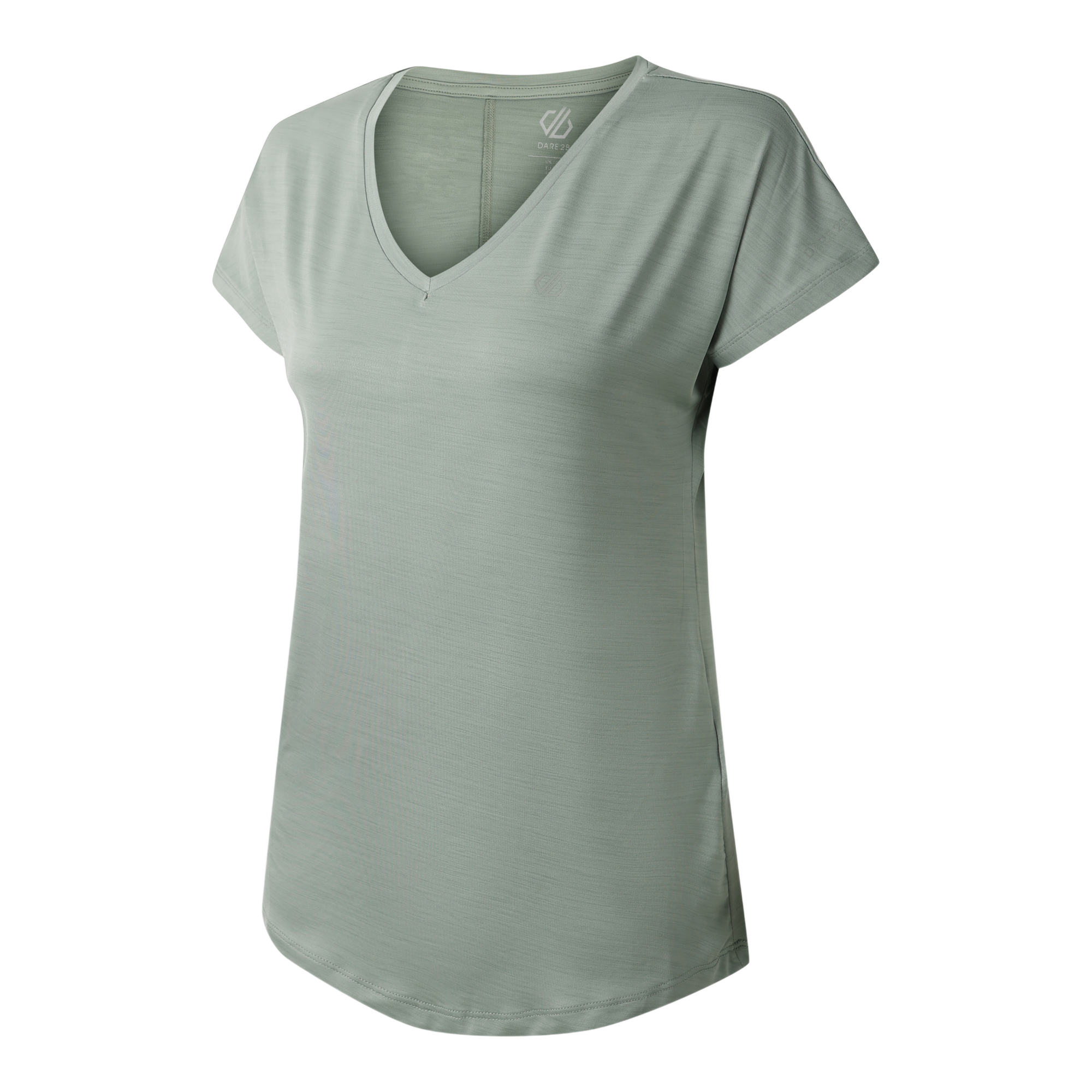 Dare 2B Women's Vigilant Short Sleeve V Neck Technical Tee (Glacier Green)