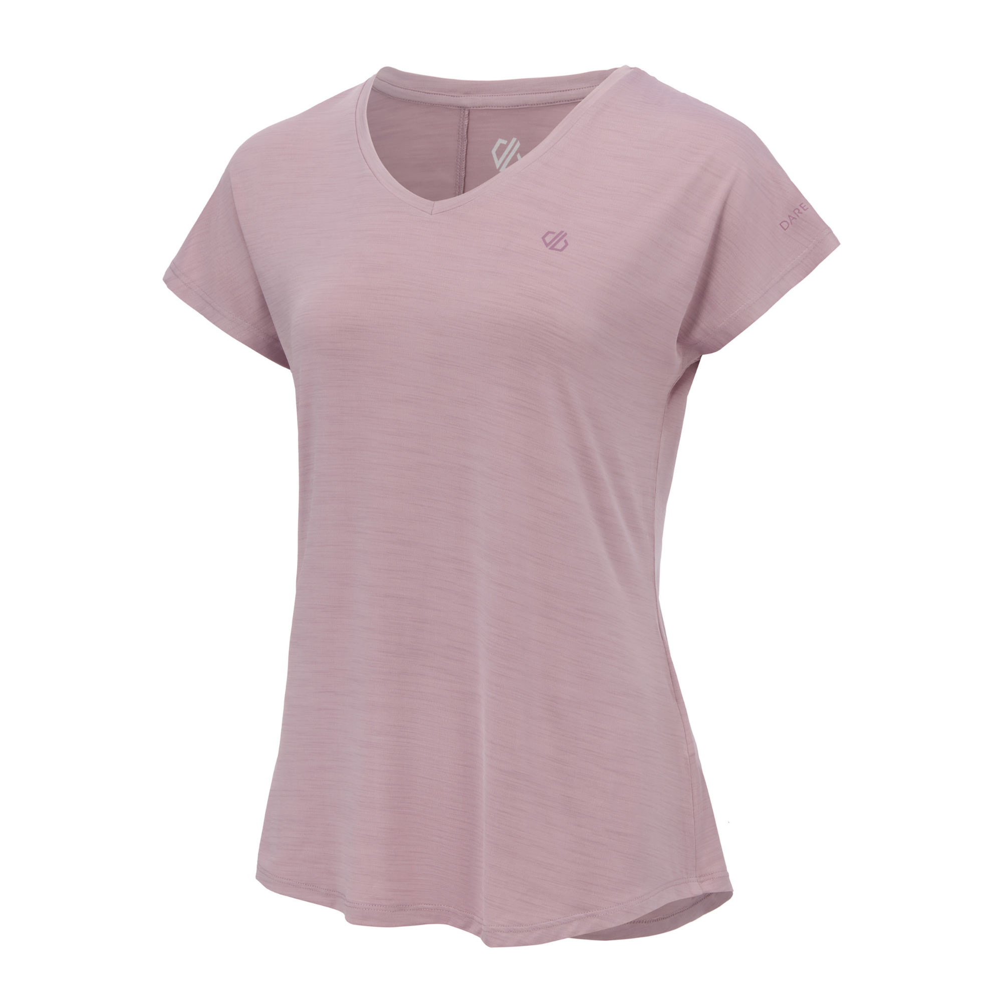 Dare 2B Women's Vigilant Short Sleeve V Neck Technical Tee (Mauve Shadow)