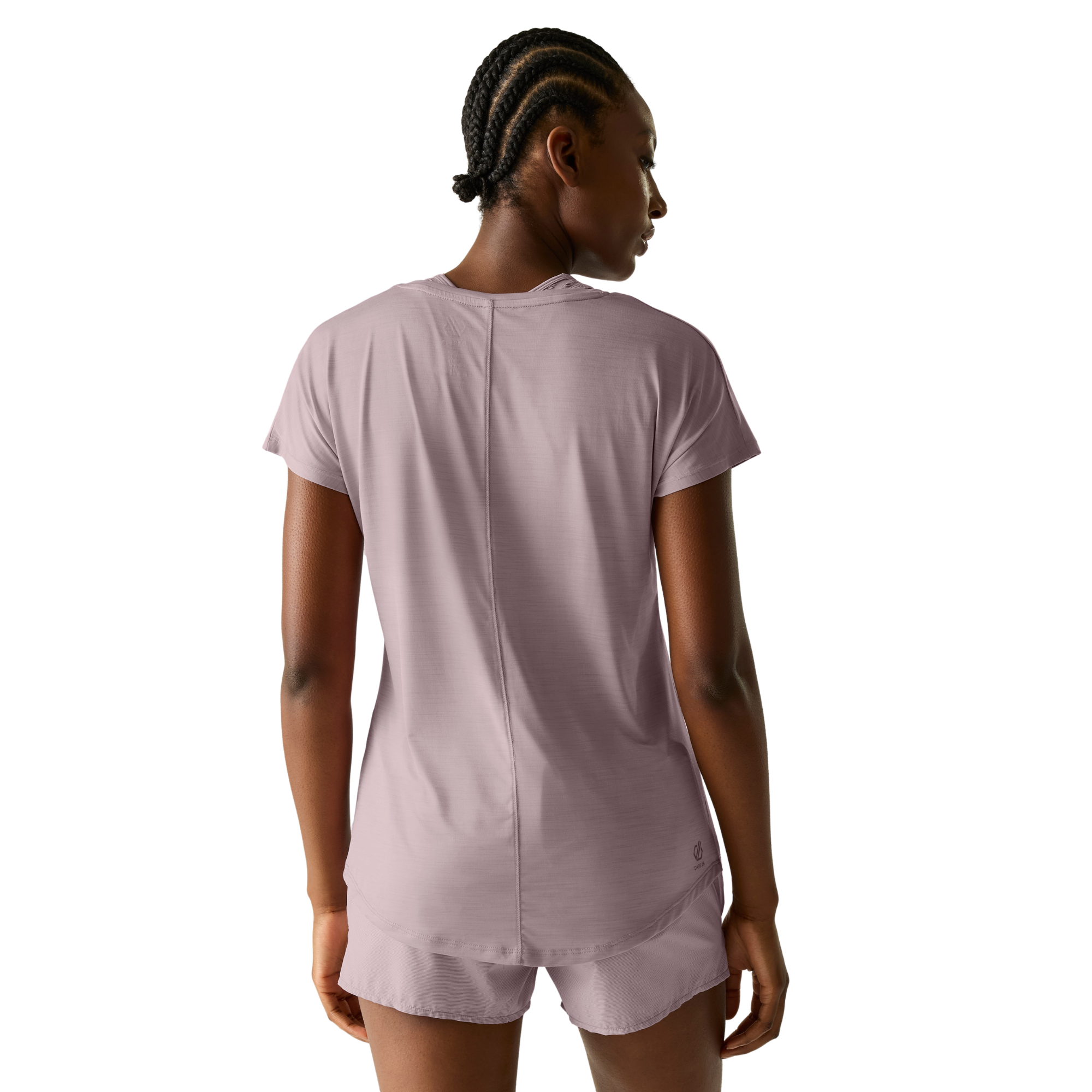 Dare 2B Women's Vigilant Short Sleeve V Neck Technical Tee (Mauve Shadow)