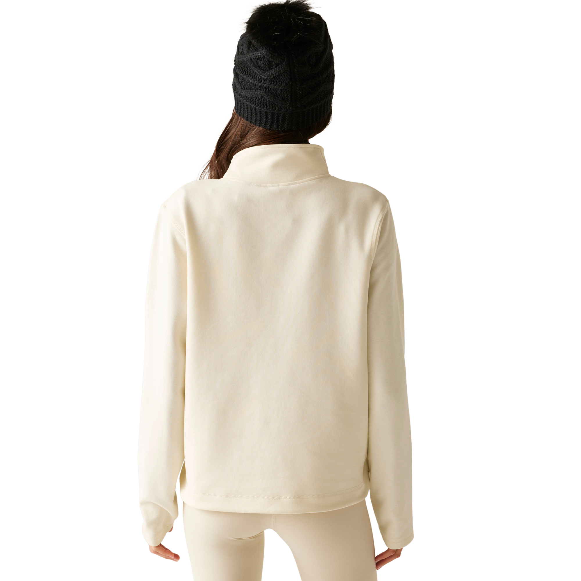 Dare 2B Women's Wander Quarter Zip Fleece Top (Egret)