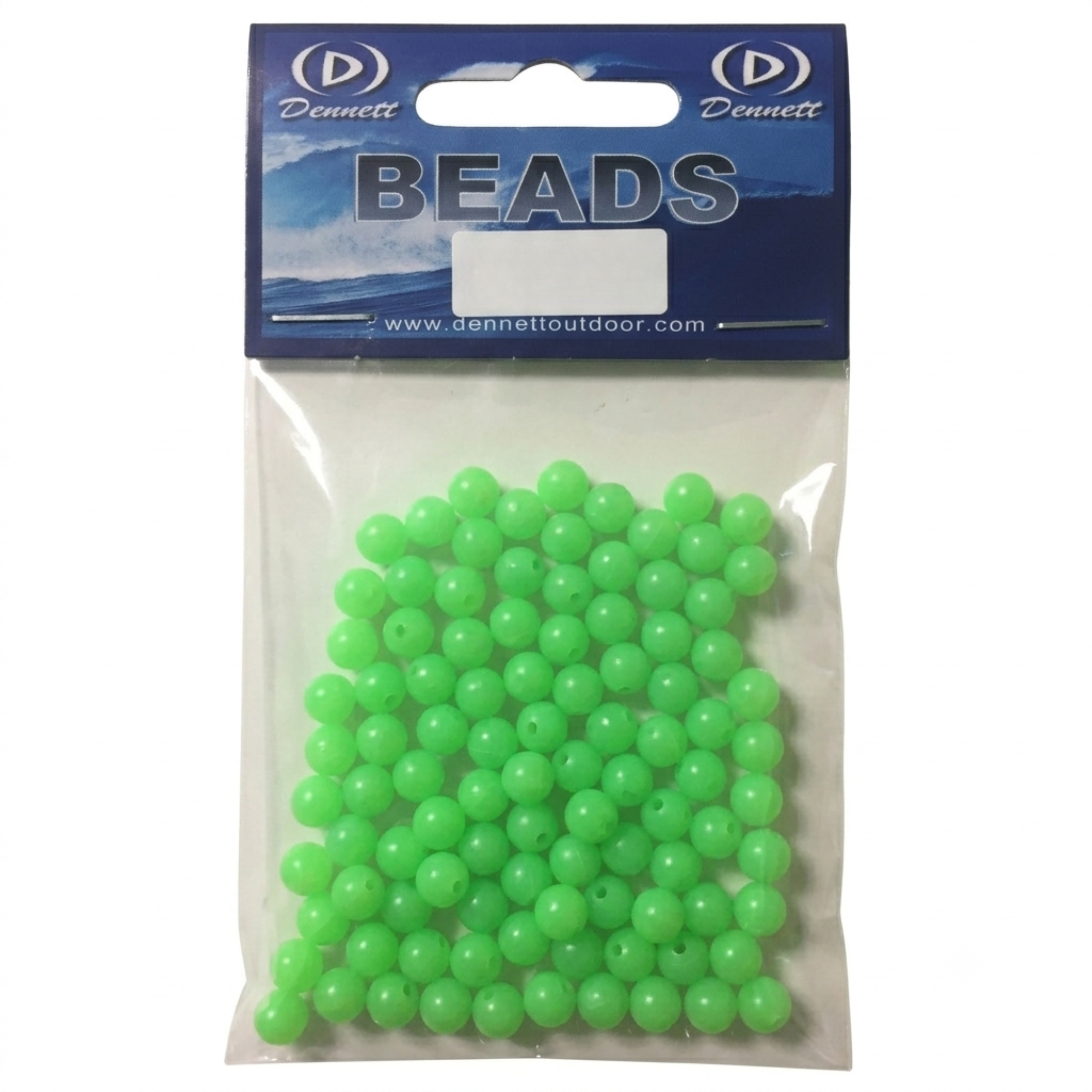 Dennett Fluo Beads 6mm 100 Pack Luminous TS-C306