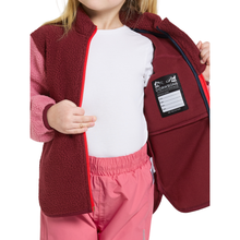 Load image into Gallery viewer, Didriksons Kids Anten Full Zip Fleece (Anemon Red)(Ages 12m-10y)