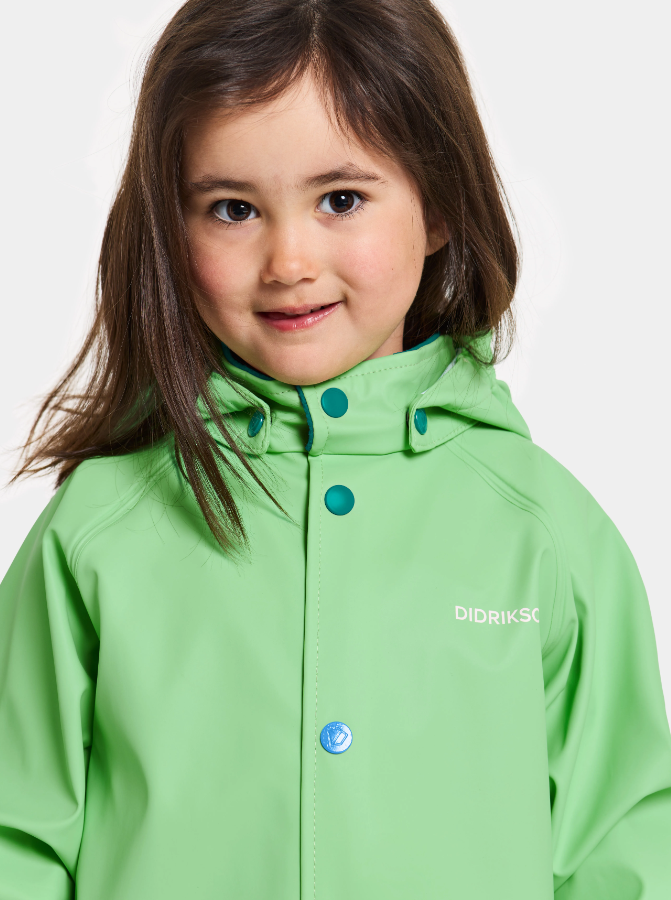 Didriksons Kids Slaskeman 9 Rain Set (Green)(Ages 110) Landers