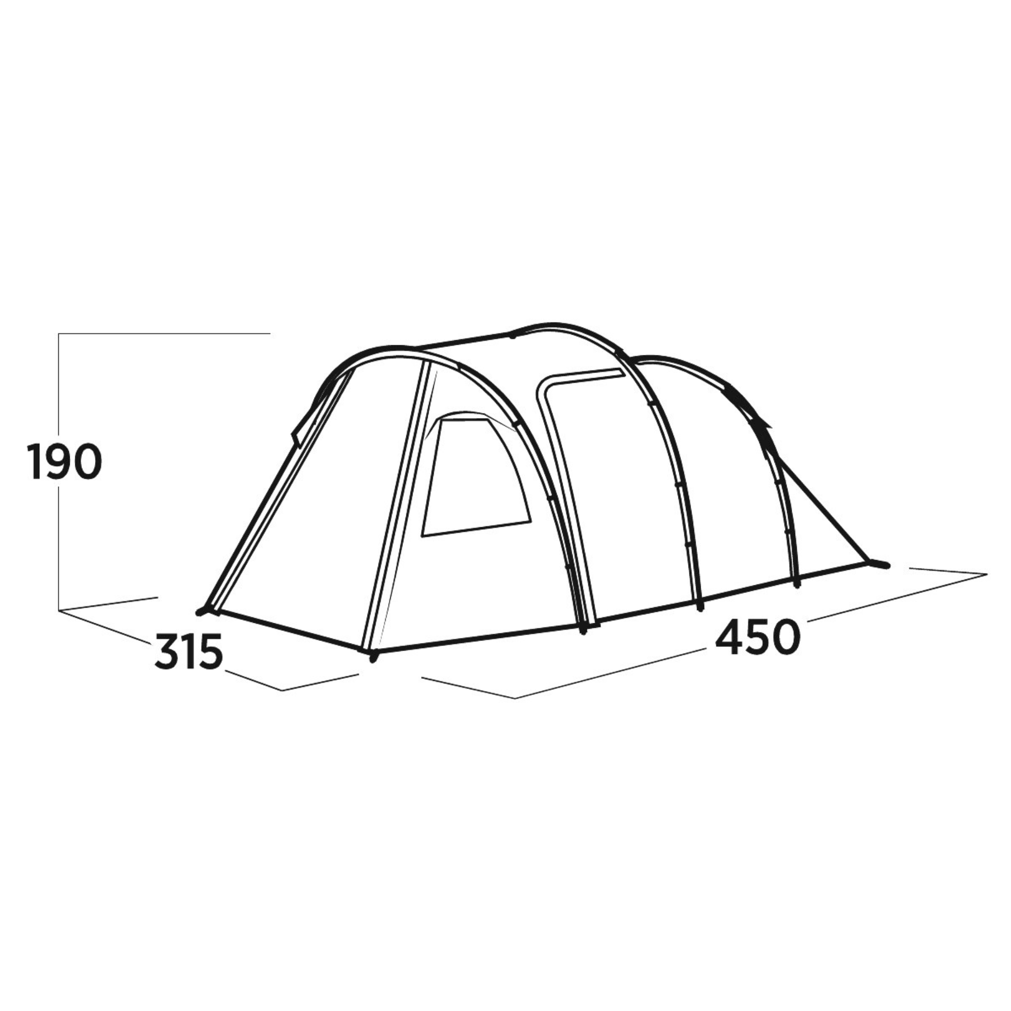 Easy Camp Hidra 5 Tent (5 Person)