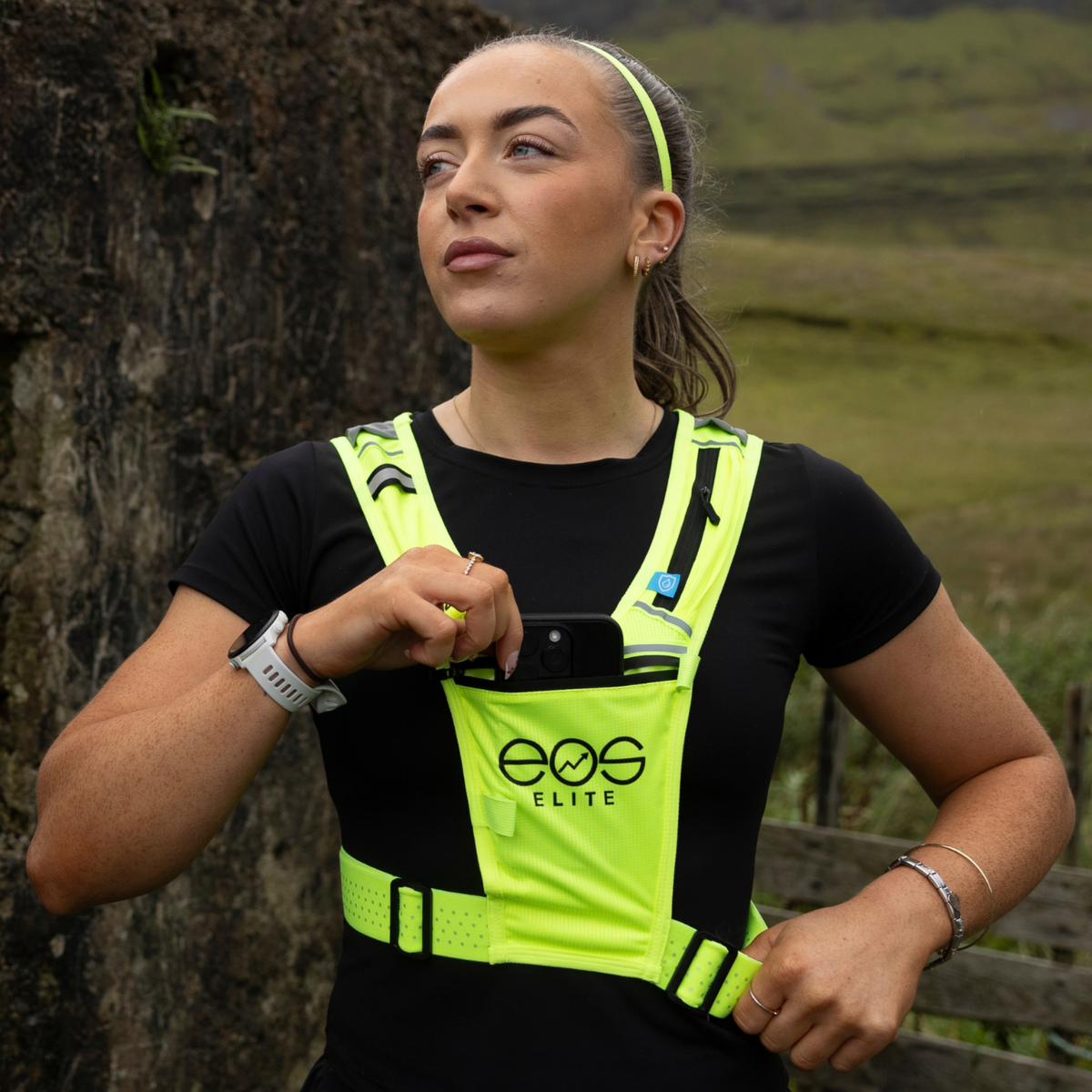 Eos Elite Unisex Illuminlight Rainguard 2.0 Waterproof Running Vest (Yellow)