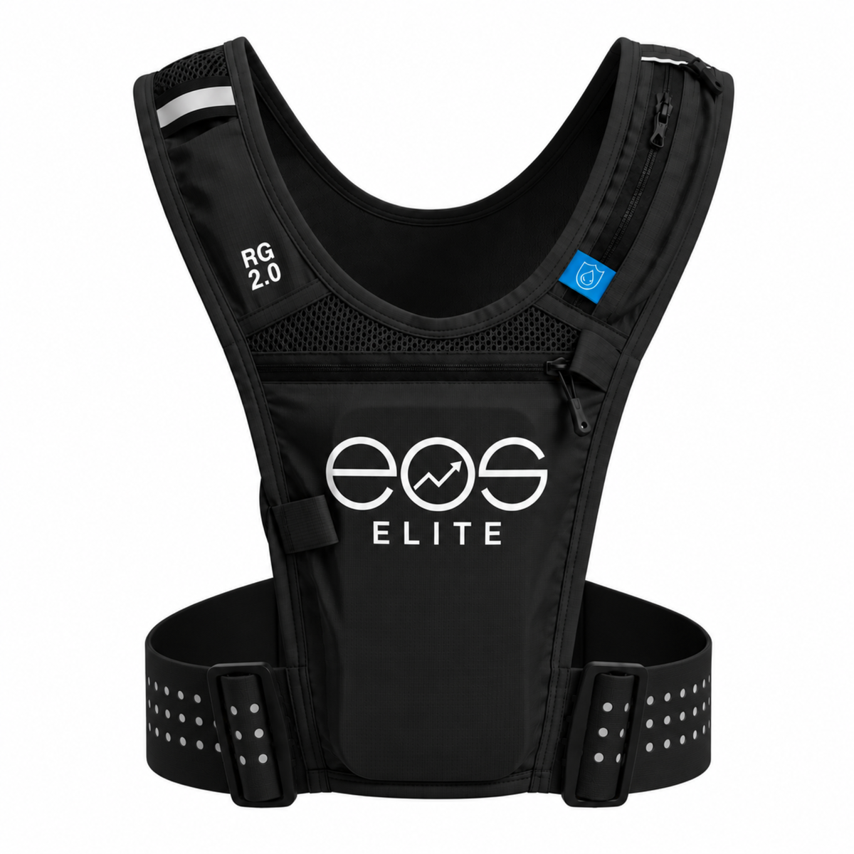 Eos Elite Unisex Rainguard 2.0 Waterproof Running Vest (Black)