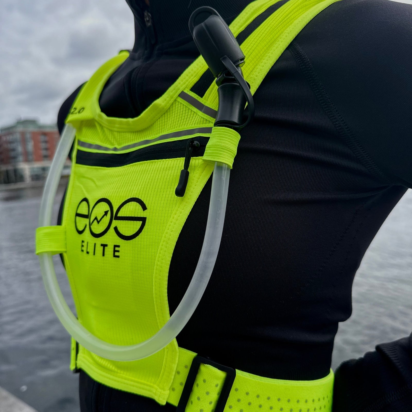 Eos Elite Unisex IllumiLight Hi-Vis Running Vest (Yellow)