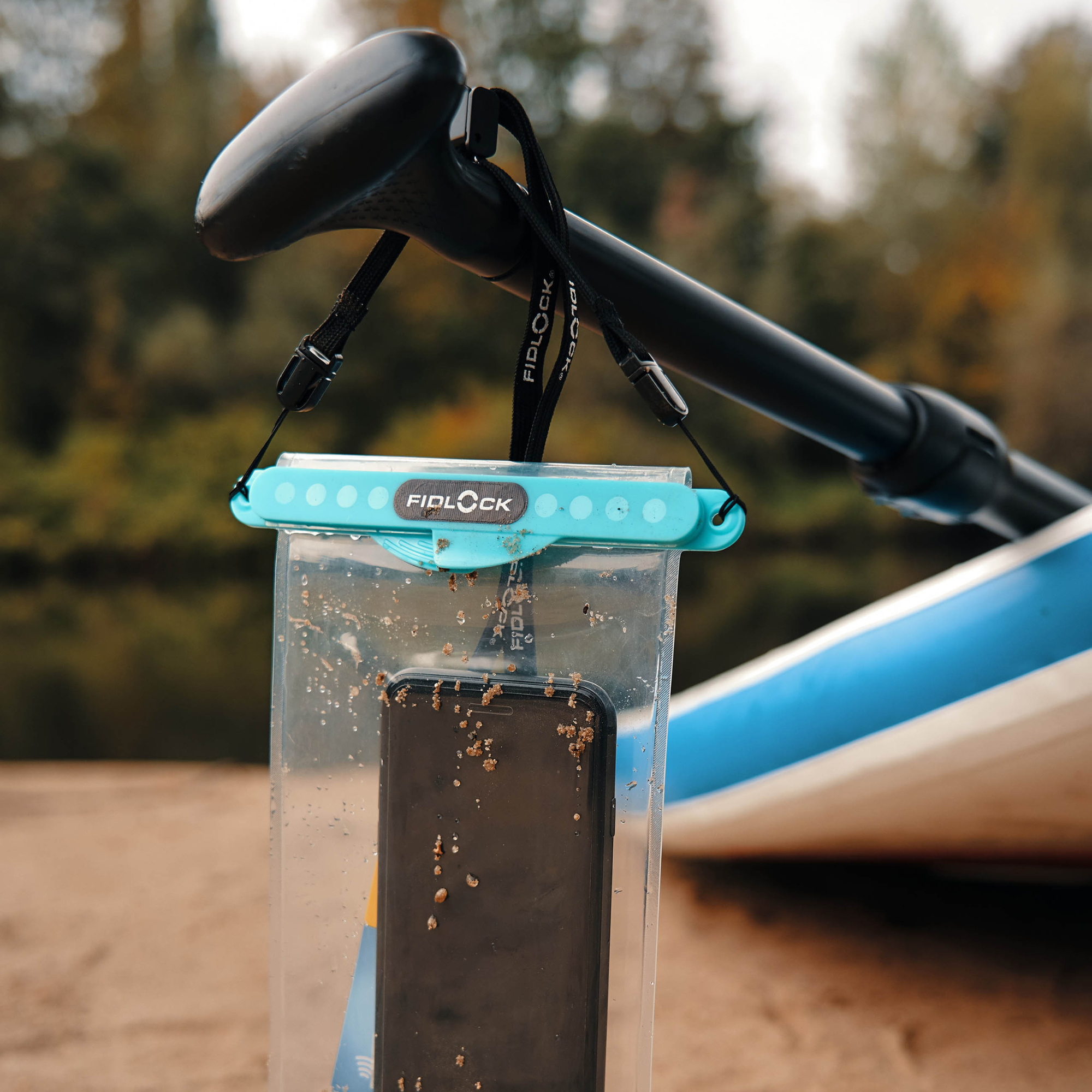 Fidlock Hermetic Medium Dry Bag (Transparent Petrol)