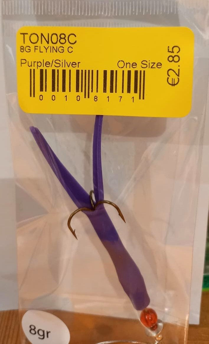 Flying C Spinning Lure (8g Purple/Silver)
