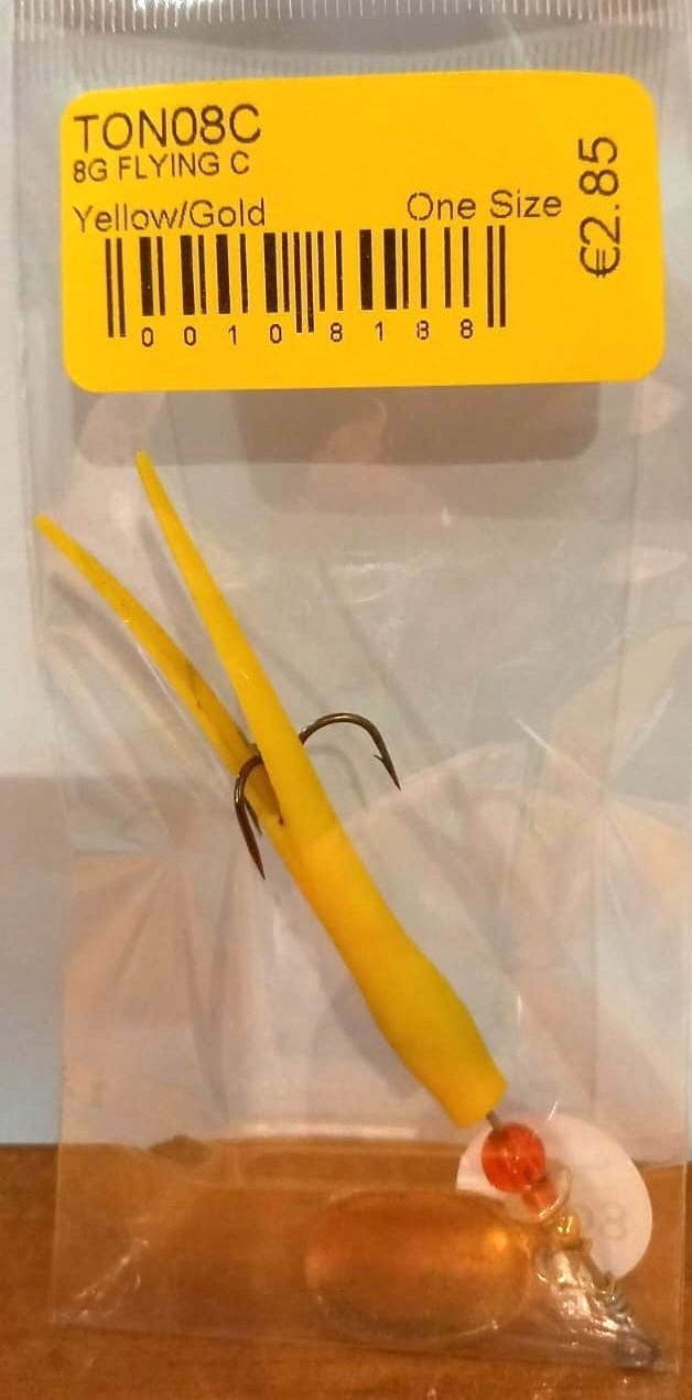Flying C Spinning Lure (8g Yellow/Gold)