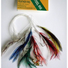 Load image into Gallery viewer, Gowen & Bradshaw Saltwater Celtic Mackerel Feather 6 Hook Rig (Size 2/0)