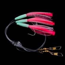 Load image into Gallery viewer, Gowen & Bradshaw Saltwater 3 Hook Rig (Glowhead Plankton)(Size 2/0)