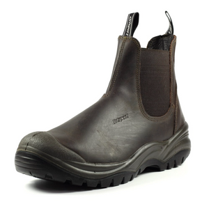 Grisport Men's Chukka Safety Slip On Waterproof Work Boots (Brown)