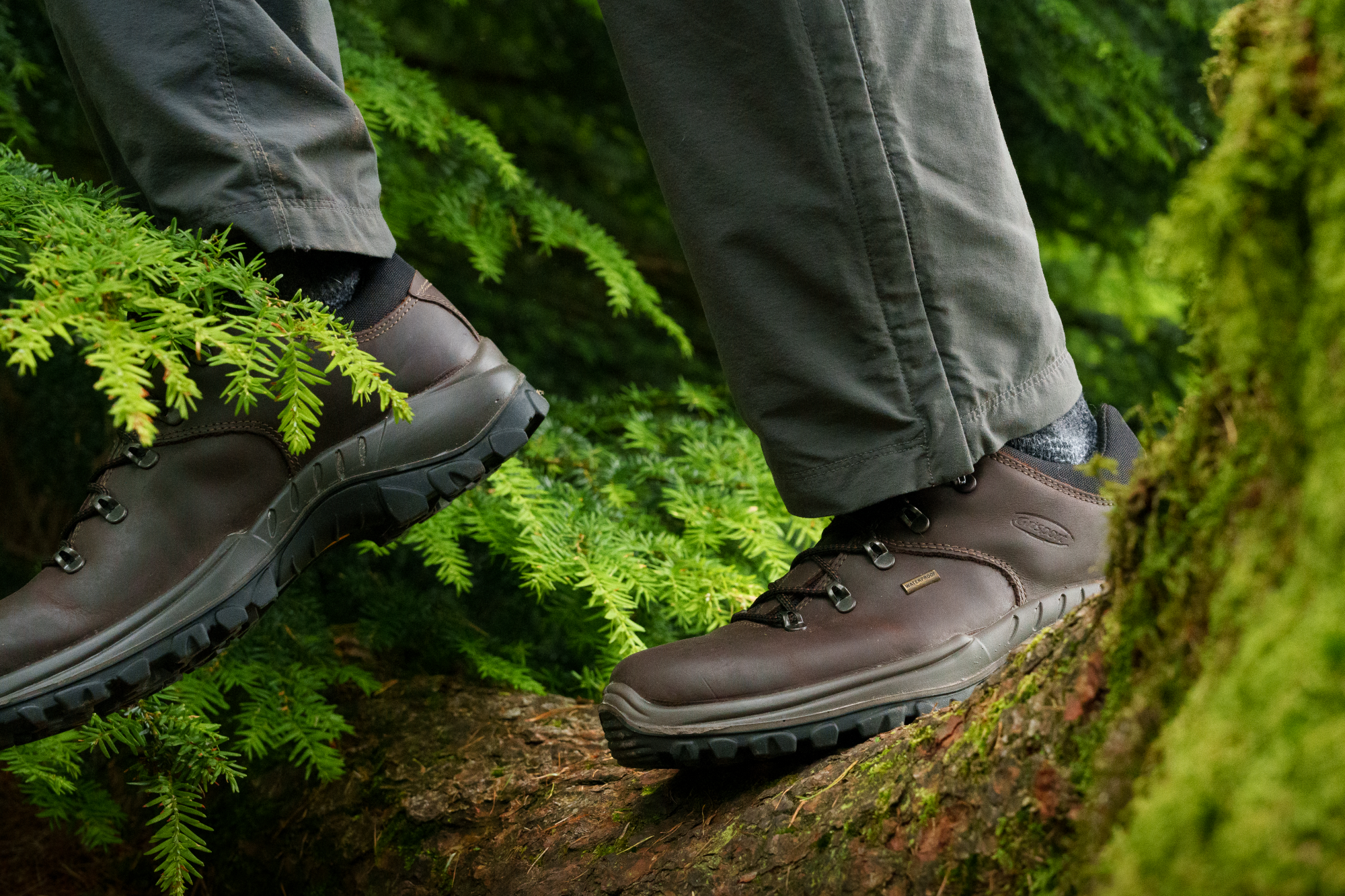 Grisport Men's Dartmoor Waterproof Walking Shoes (Brown)