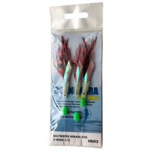Load image into Gallery viewer, Gowen & Bradshaw Connemara Saltwater 3 Hook Rig (Hokkai Red)(Size 2/0)