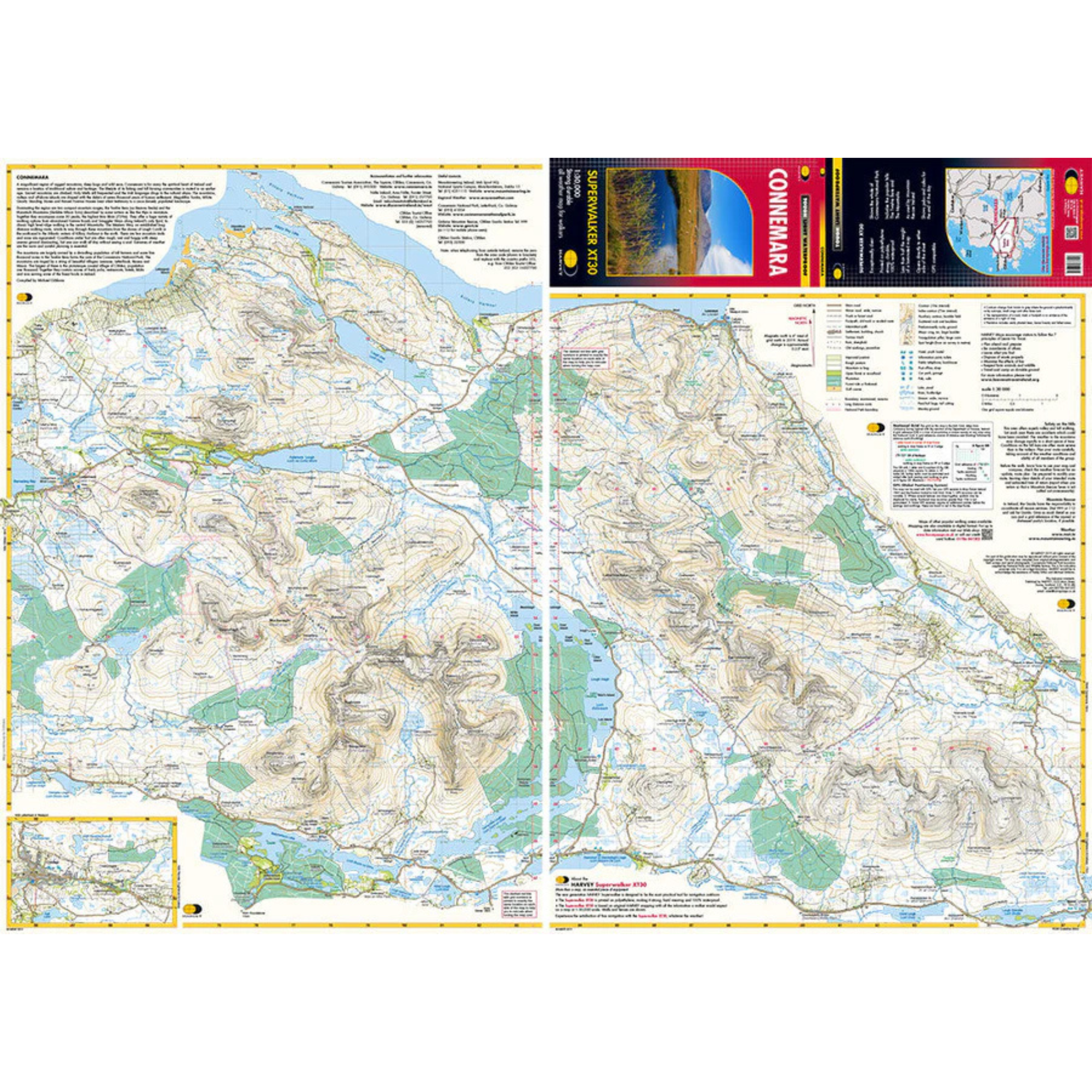 Harvey Connemara Superwalker XT30 Waterproof Map (1:30,000)