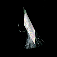 Load image into Gallery viewer, Hayabusa Sabiki EX122 Holographic Sheet & White Flasher Saltwater Rig (Size JP16)(6 Pack)