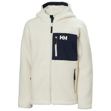 Load image into Gallery viewer, Helly Hansen Junior Champ Pile Hooded Full Zip Fleece 2.0 (Cream)(Ages 9-14)